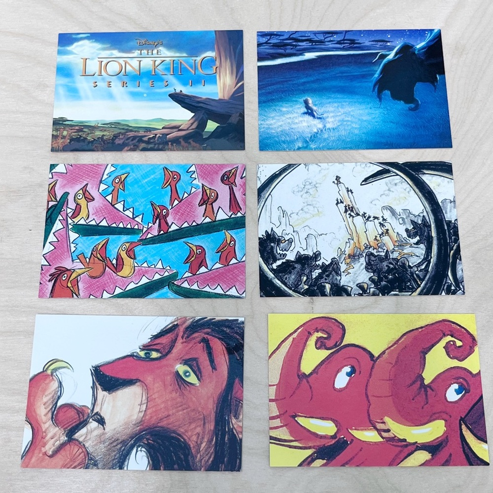 skybox | disney the lion king trading cards 1994 vintage series 1 & 2 complete